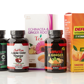 Immunity Essentials Supplements, Teas, Liquids & Powders