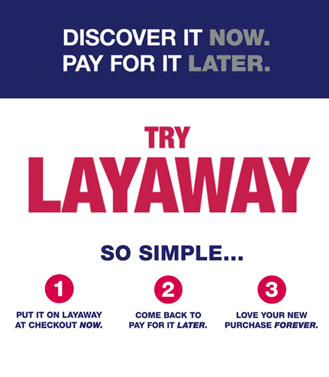 Try Layaway at Burlington